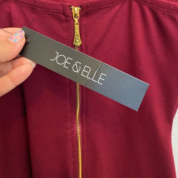 👗NWT! Beautiful Joe & Elle knee length, dark red cocktail dress. - Picture 6 of 9